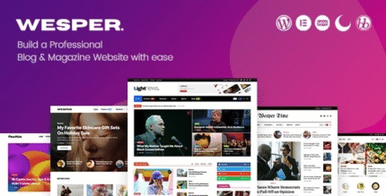 Wesper - Tema de WordPress para blogs y revistas