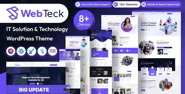 Webteck Tema de soluciones informáticas y tecnología