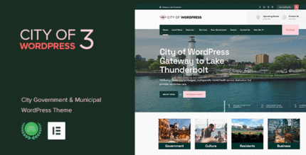 City of WP – Municipal & Local Government WordPress Theme