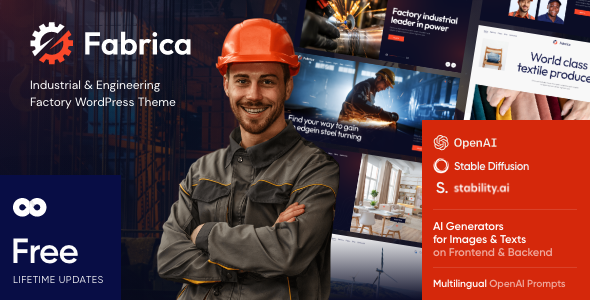 Fabrica - Tema para fábricas industriales y de ingeniería