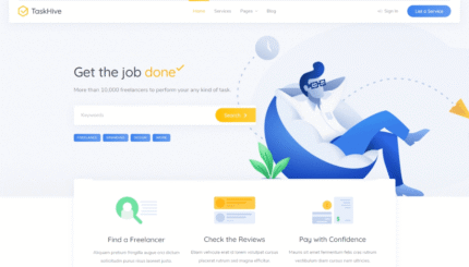 TaskHive - Freelance Marketplace WordPress Tema