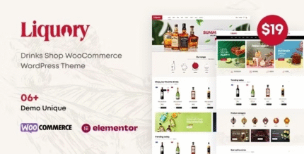 Liquory - Drinks Shop WooCommerce Theme
