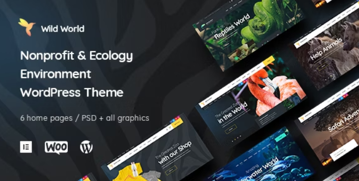 WildWorld - Tema para WordPress sobre ecología y organizaciones sin ánimo de lucro