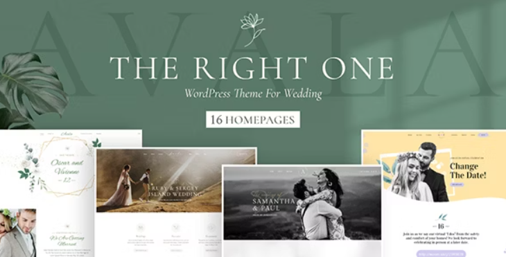 Avala Wedding & Event WordPress Theme