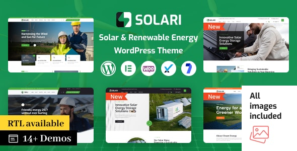 Solari - Ecología y Energía Solar WordPress Tema
