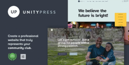 UnityPress - Community Club WordPress Tema