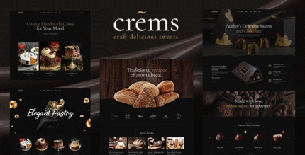 Crems - Bakery Chocolate Sweets & Pastry WordPress Theme