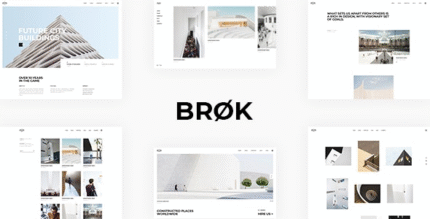 Brøk: Modern Architectural WordPress Theme