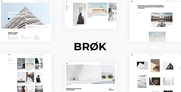 Brøk: Modern Architectural WordPress Theme