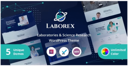 Laborex - Tema de WordPress para laboratorios e investigación