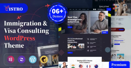 Vistro - Immigration Visa Consulting WordPress Theme