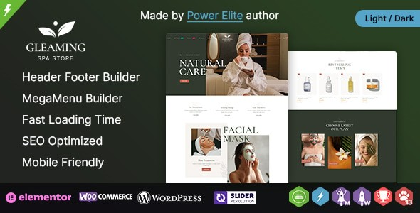 Gleaming WP – Spa and Beauty WooCommerce Theme
