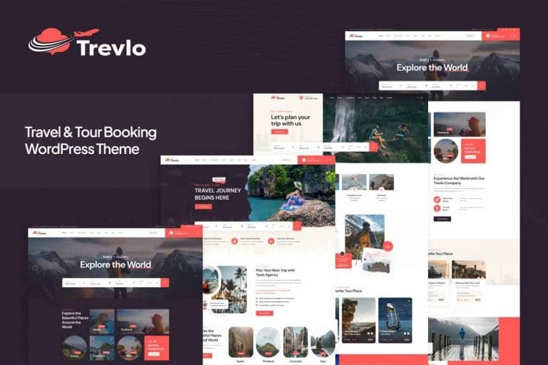 Trevlo - Tema de WordPress para viajes y excursiones Trevlo - Tema de WordPress para viajes y excursiones