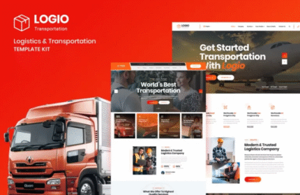 Logio - Plantilla Elementor de Logística y Transporte