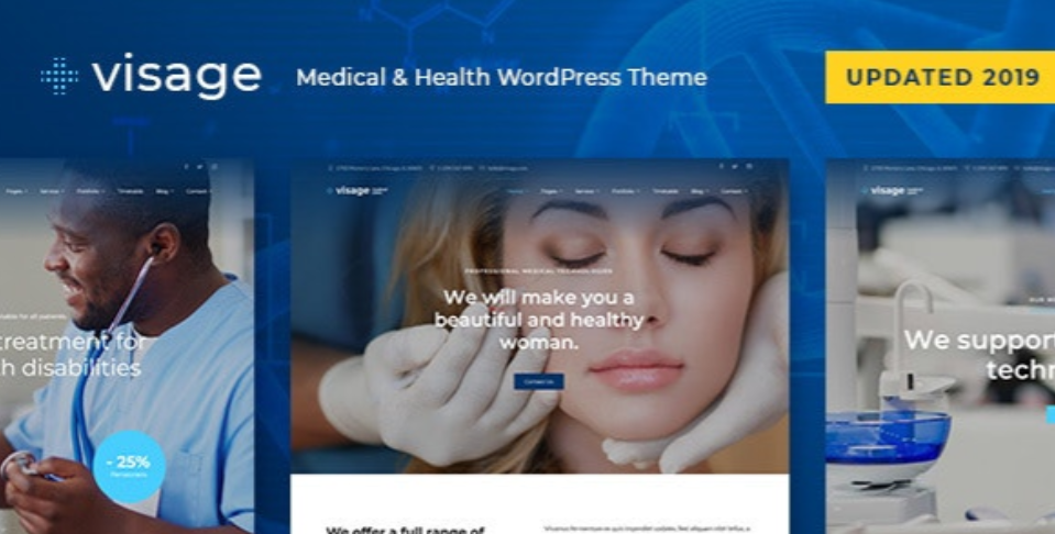 Visage - Médico y Salud WordPress Tema Visage - Médico y Salud WordPress Tema