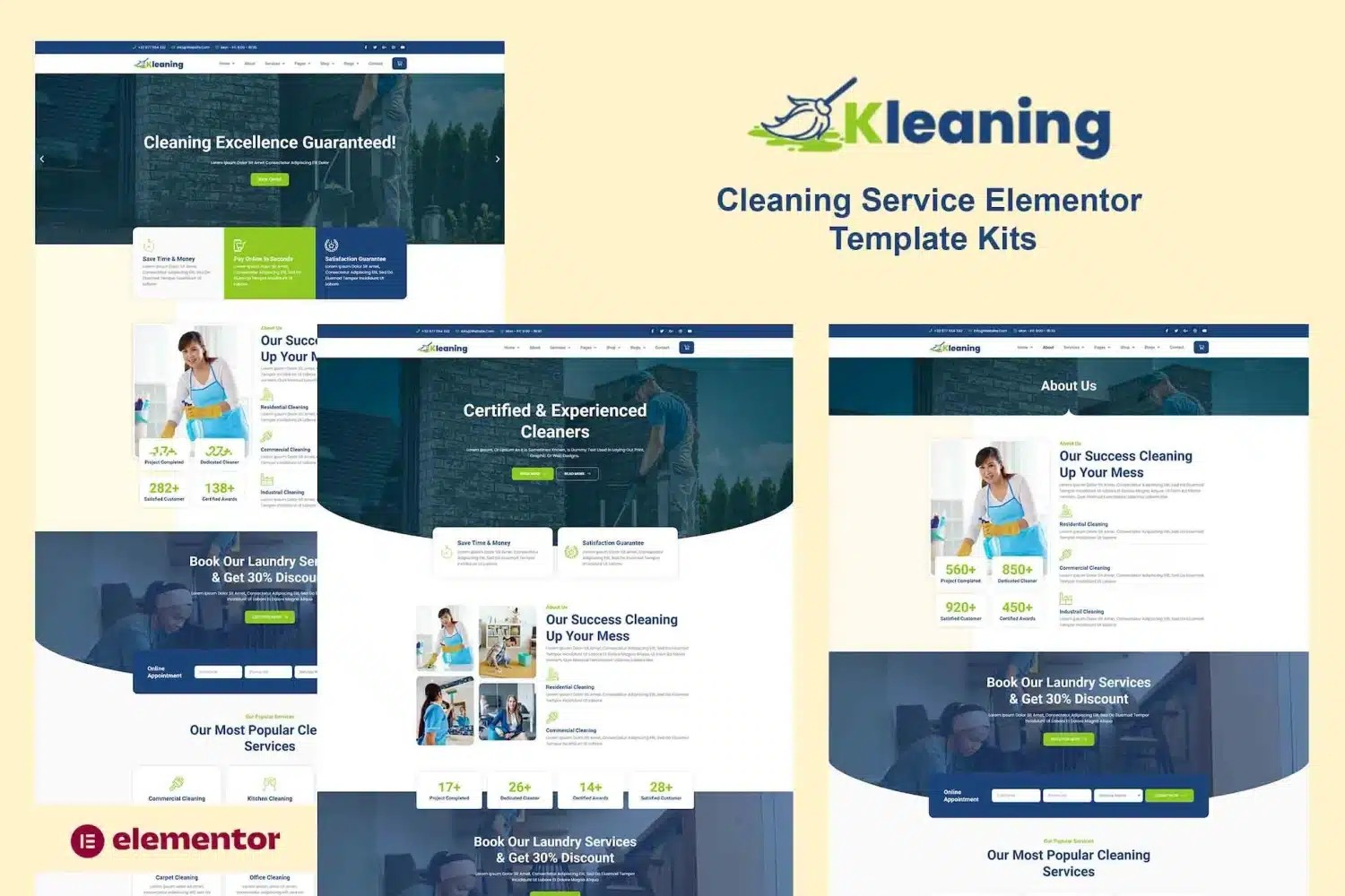 44kf06g6 Kleaning - Plantilla Elementor de Servicio de Limpieza