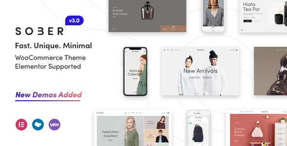 Sober WooCommerce WordPress Tema Sober WooCommerce WordPress Tema