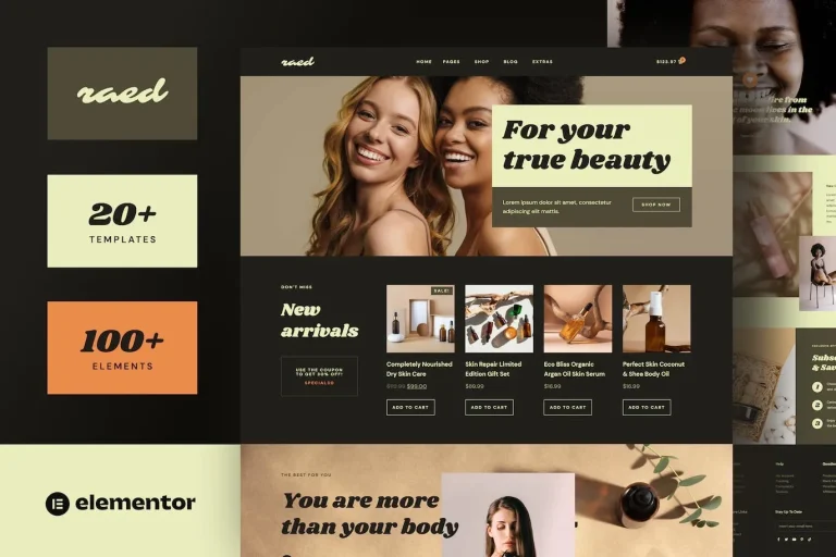 Raed - Organic Cosmetics & Natural Beauty Shop Elementor Plantilla Raed - Organic Cosmetics & Natural Beauty Shop Elementor Plantilla