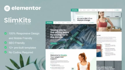 Slimkits - Plantilla Elementor de Programa de Dieta y Pérdida de Peso