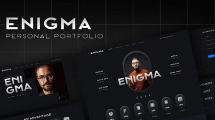 Enigma - Personal Portfolio Plantilla Elementor