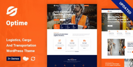 Optime - Logística y Transporte WordPress Tema