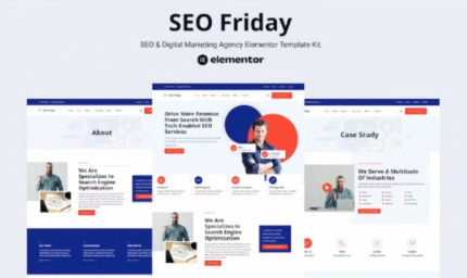 SEO Friday - Plantilla Elementor Pro para Agencia de SEO y Marketing Digital