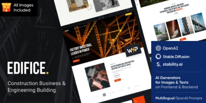 Edifice - Tema para WordPress de construcción y edificación Edifice - Tema para WordPress de construcción y edificación