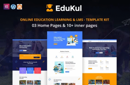 Edukul - Plantilla de aprendizaje y educación en línea