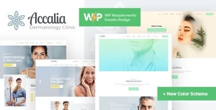 Accalia | Clínica Dermatológica y Cosmetología WordPress Theme + Elementor