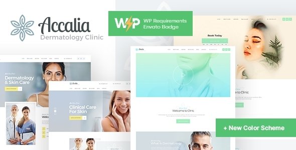 Accalia | Clínica Dermatológica y Cosmetología WordPress Theme + Elementor