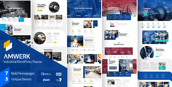 Amwerk - Industria y Negocios Corporativos Tema de WordPress