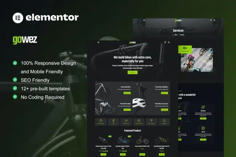 Gowez Bike Shop Elementor Template Kit Gowez Bike Shop Elementor Template Kit
