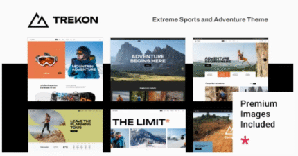 TrekOn - Tema de deportes extremos y aventura