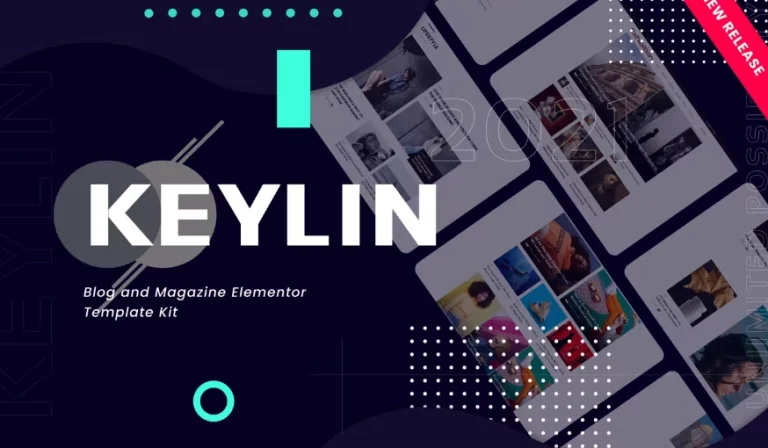 Keylin - Blog & Magazine Plantilla Elementor