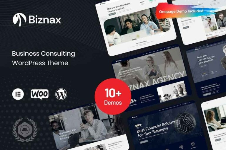 Biznax – Business Consulting WordPress Theme Biznax – Business Consulting WordPress Theme
