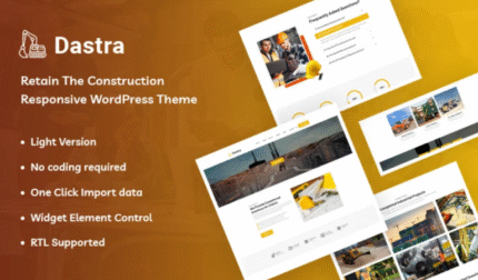 Dastra - Retener La Construcción Responsive WordPress Theme
