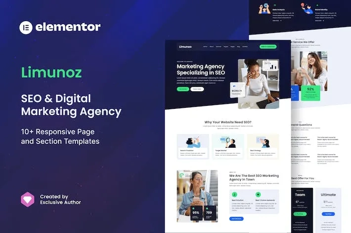 Limunoz – Digital Marketing & SEO Agency Elementor Template Limunoz – Digital Marketing & SEO Agency Elementor Template