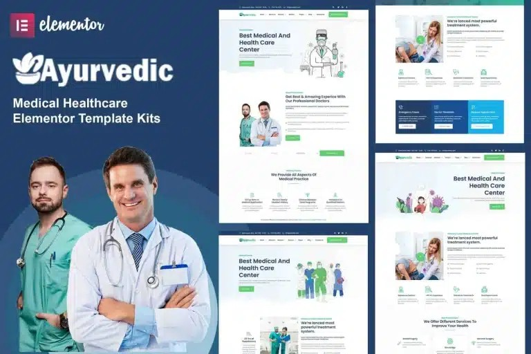 Ayurvedic - Medical Healthcare Plantilla Elementor