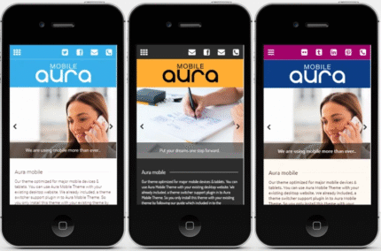 Tema móvil premium Aura