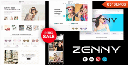 Zenny - Eyewear & Glasses Elementor WooCommerce WordPress Theme