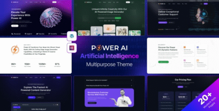 PowerAI - Artificial Intelligence Multipurpose WordPress Theme para Elementor