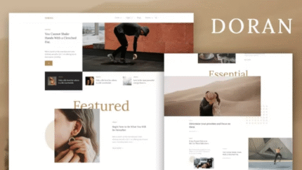 Doran - Blog & Magazine Plantilla Elementor