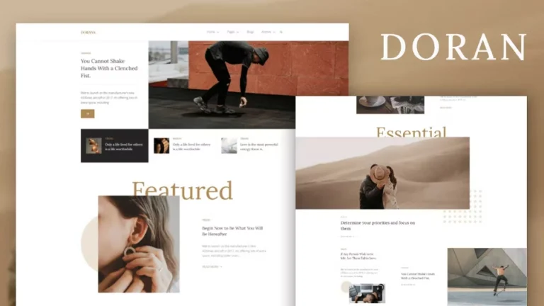 Doran - Blog & Magazine Plantilla Elementor Doran - Blog & Magazine Plantilla Elementor