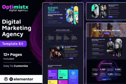 Optimistx - SEO & Digital Agency Plantilla Elementor