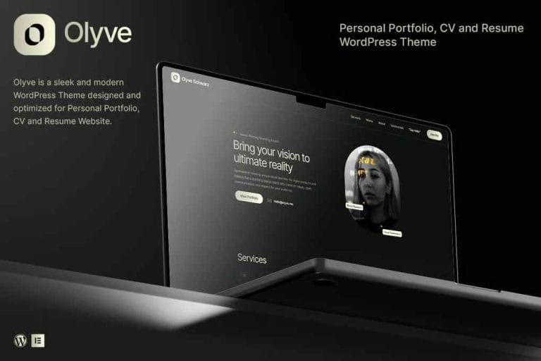 Olyve – Personal Portfolio WordPress Theme Olyve – Personal Portfolio WordPress Theme
