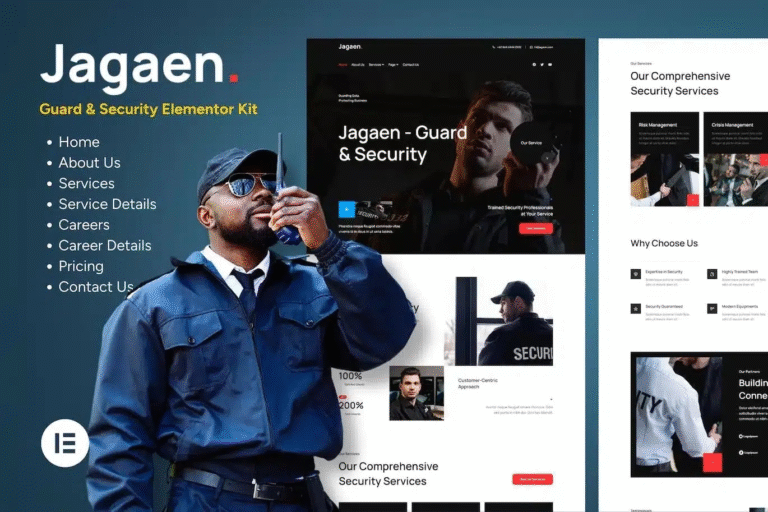 Jagaen - Plantilla de servicio de guardia y seguridad