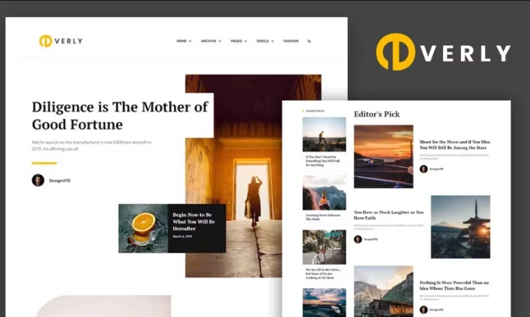 Everly - Blog & Magazine Plantilla Elementor
