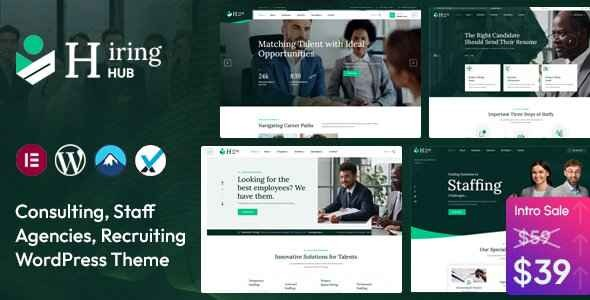 Hiring Hub – Staffing Agencies WordPress Theme Hiring Hub – Staffing Agencies WordPress Theme