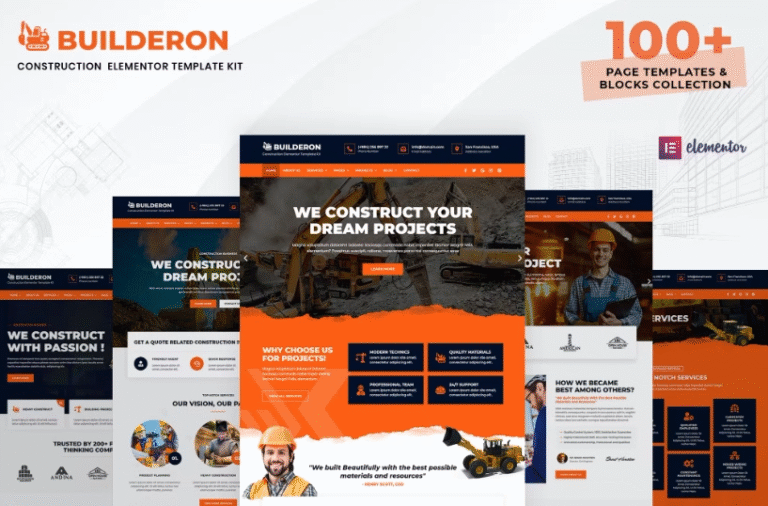 Builderon - Construcción Plantilla Elementor