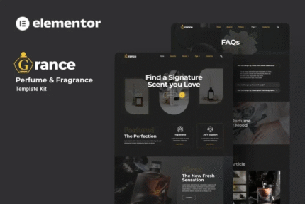 Grance - Plantilla Elementor para Perfumes y Fragancias